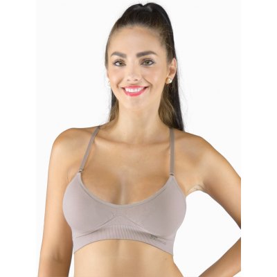 Gina Výhodné balení 5 kusů s vycpávkami 07020P šedohnědá – Zboží Dáma