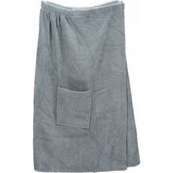 A&R Dámský saunový kilt na suchý zip Velcro 400 g/m šedá tmavá 85 x 150 cm