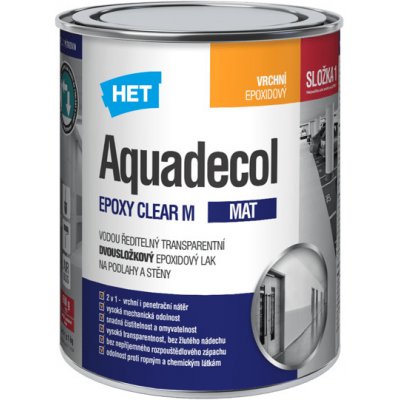 Het Aquadecol Epoxy M 1 kg (850 g Složky 1 + 150 g Složky 2) – Zbozi.Blesk.cz