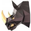 Vystřihovánka a papírový model papírový model 3D nosorožec Rog černý