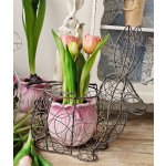 Hnědý dekorační drátěný košík ve tvaru králíka 26*15*28 cm – Hledejceny.cz