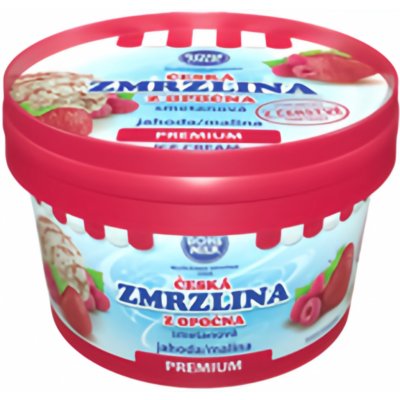 Bohemilk Premium Česká zmrzlina z Opočna Jahoda - Malina 120ml – Hledejceny.cz
