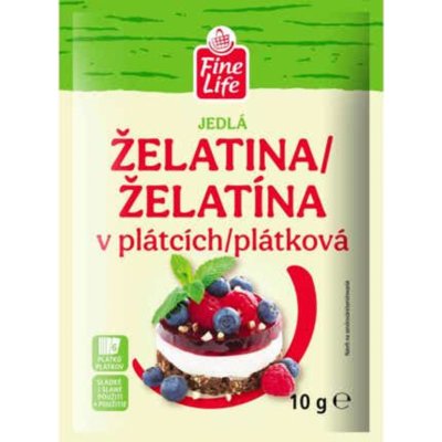 Fine Life Želatina plátky 10 g – Zboží Dáma