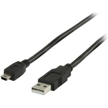 Valueline VLCP60300B50 USB 2.0 A – mini USB, 5m, černý