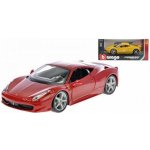 Bburago Ferrari Auto Race & Play 458 Italia červená 1:24 – Zboží Dáma