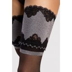 Fiore O 4115 Belle Epoque 20 DEN Punčochy black-silver – Zboží Mobilmania