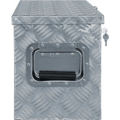 vidaXL Hliníkový box 80,5 x 22 x 22 cm stříbrný