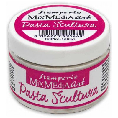 Stamperia Pasta strukturovací s vlákny Pasta Scultura bílá matná 150ml – Zboží Dáma
