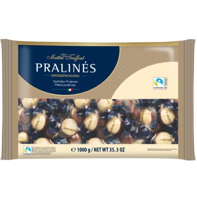 Gunz Maitre Truffout Pralinky z mléčné čokolády s ořechovou náplní 1 kg – Zboží Dáma