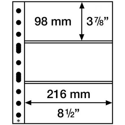 Leuchttrum albové listy NUMIS Rozměr kapsy 3 kapsy 98 x 216 mm – Zbozi.Blesk.cz