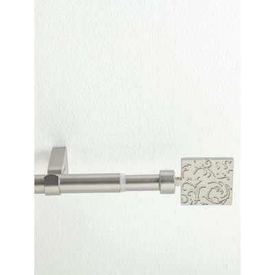 MKLuzkovinyCZ Garnýž jednořadá Paolo - broušený nikl 120 - 210 cm – Sleviste.cz