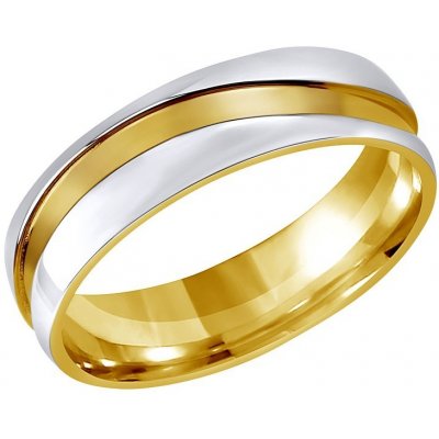 SILVEGO Snubní ocelový prsten pro muže a ženy MARIAGE RRC2050 – Zboží Mobilmania