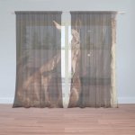 Sablio Záclony Kůň ve stáji: 2ks 150x250cm – Hledejceny.cz