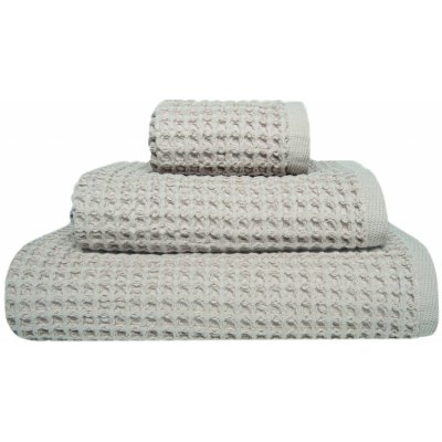 Sorema vaflový ručník Favo 420 gsm Fog hnědá 55 x 100 cm