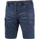 Cerva 145004041146 Kraťasy jeans CXS MURET pánské Modro-černá – Zboží Mobilmania