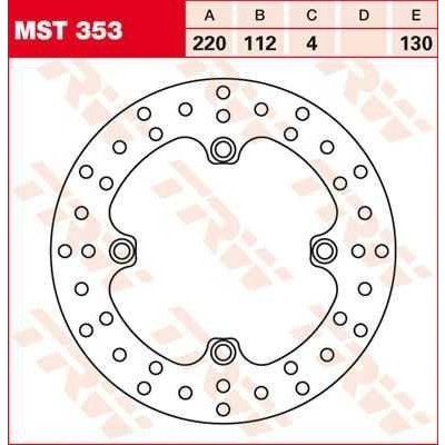 TRW MST353 brzdový kotouč, zadní HUSQVARNA TE 250 rok 03-05 – Hledejceny.cz