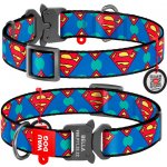 Waudog Obojek nylonový DC Superman Logo Fastex QR – Zboží Mobilmania