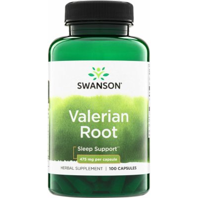 Swanson Kozlík Lékařský Valeriana 475 mg 100 kapslí – Hledejceny.cz