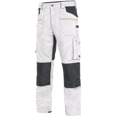 Canis CXS Stretch pánské kalhoty do pasu bílá/šedá – Zboží Dáma