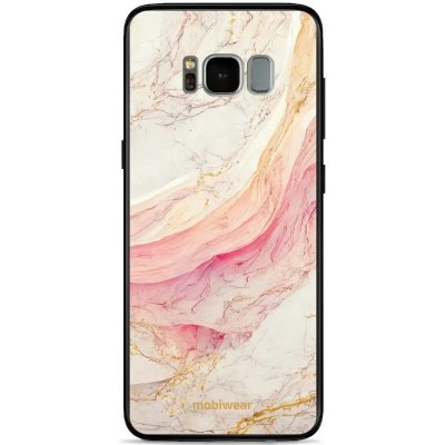 Pouzdro Mobiwear Glossy Samsung Galaxy S8 - G027G - Růžový a zlatavý mramor – Zboží Mobilmania