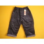 Shara manšestrové kalhoty zateplené plátnem černé – Zboží Dáma