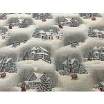 Gobelínová látka VÁNOČNÍ KRAJINA šíře 280 cm – Hledejceny.cz