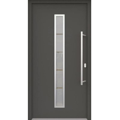 ARON vchodové dveře 3161-1 antracit 100 x 210 cm P – Hledejceny.cz