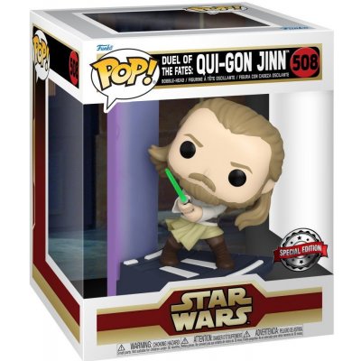 Funko Pop! Deluxe Star Wars Duel of the Fates Qui Gon Jinn exclusive