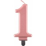 Godan Svíčka číslice 1 rose gold 8 cm – Hledejceny.cz