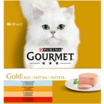 Gourmet Gold paštiky tuňák játra krůta hovězí 8 x 85 g – Sleviste.cz