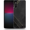 Pouzdro a kryt na mobilní telefon Sony Pouzdro Picasee silikonové Sony Xperia 10 IV 5G - Black tile čiré