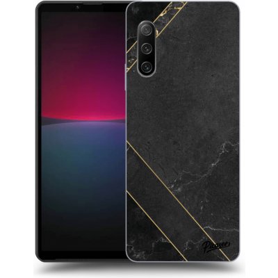 Pouzdro Picasee silikonové Sony Xperia 10 IV 5G - Black tile černé – Zboží Mobilmania