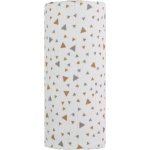 T-tomi Velká bavlněná TETRA osuška 120 x 120 cm béžové trojúhelníky – Zboží Dáma