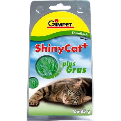 GimCat Shiny Cat tuňák tráva 2 x 70 g – Zboží Mobilmania