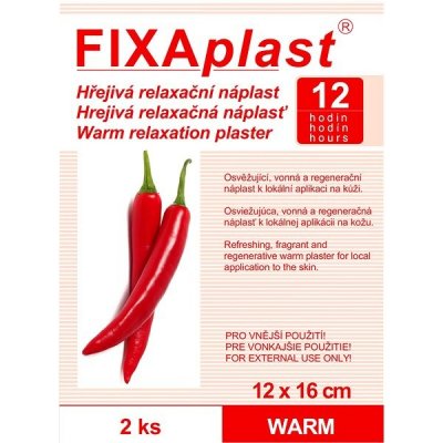 FIXAplast WARM hrejivá náplasť 12x16cm, 1x1 ks – Zbozi.Blesk.cz