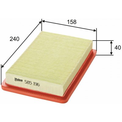 Vzduchový filtr VALEO 585196 – Hledejceny.cz