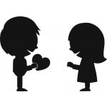 Artemiss Chlapec a dívka plastová šablona 299 B 14,5x14,5cm – Zboží Dáma