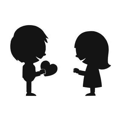 Artemiss Chlapec a dívka plastová šablona 299 B 14,5x14,5cm – Zboží Dáma