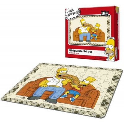 Efko Mini The Simpsons Maxi bageta 21x15cm skládačka 54 dílků – Zboží Mobilmania
