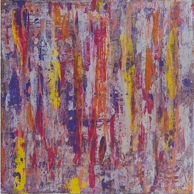 Simona Staňová, Purple Rain, Malba na plátně, akrylové barvy, 60 x 60 cm – Hledejceny.cz