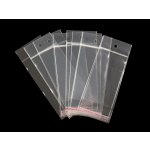 PP sáček s lepicí klopou a závěsem 6x10,5 cm Varianta: transparent, Balení: 100 ks – Zboží Mobilmania