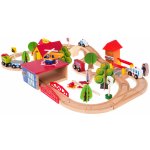 Kruzzel Dřevěná železniční souprava Dřevěný vlak 22754 – Zboží Mobilmania