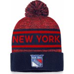 Fanatics pánská zimní čepice New York Rangers Authentic Pro Rink Heathered Cuffed Pom Knit – Hledejceny.cz