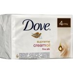 Dove Supreme Fine Silk toaletní mýdlo 4 x 100 g – Zboží Dáma