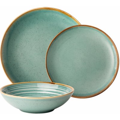 Gaya Porcelánový set Sand tyrkysový 18 ks – Zboží Dáma