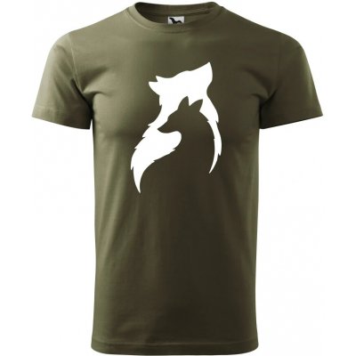 Pánské tričko Vlk military – Sleviste.cz