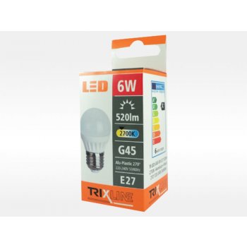 Trixline žárovka LED 6W E27/230V teplá bílá