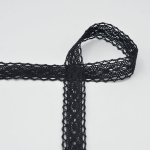 Bavlněná krajka černá, 25mm – Zboží Dáma