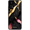 Pouzdro a kryt na mobilní telefon Xiaomi Pouzdro Mobiwear Glossy Xiaomi Redmi Note 11 - G021G Černý a zlatavý mramor