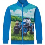 ZATEPLENÁ DĚTSKÁ MIKINA NA ZIP S TRAKTOREM NOVINKA Tyrkysová – Zboží Dáma